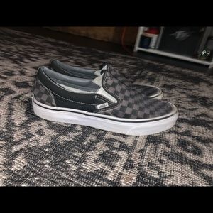 Black & Gray Slip on Vans